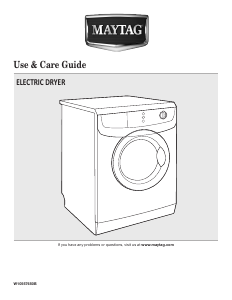 Manual Maytag MED7500YW Dryer