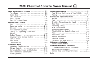 Manual Chevrolet Corvette (2008)