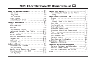Manual Chevrolet Corvette (2009)
