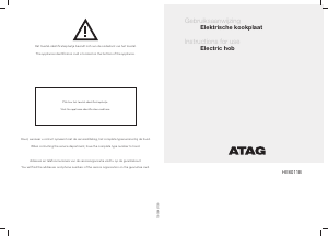 Handleiding ATAG HE6011B Kookplaat