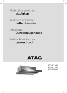 Manual ATAG WV60211AM Cooker Hood