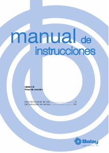 Manual de uso Balay 3EB861XR Placa