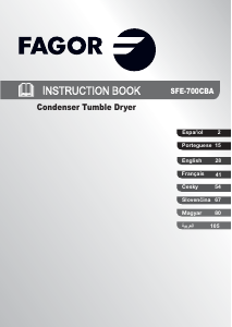 Manual de uso Fagor SFE-700CBA Secadora