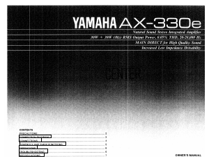 Handleiding Yamaha AX-330e Versterker