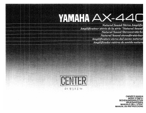 Manual Yamaha AX-440 Amplifier