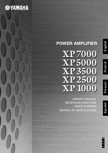 Manual Yamaha XP1000 Amplifier