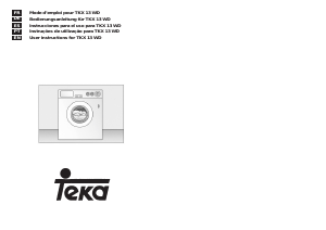 Manual Teka TKX 13 WD Washing Machine