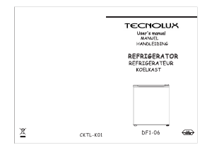 Mode d’emploi Tecnolux DF1-06 Réfrigérateur
