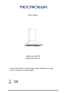 Mode d’emploi Tecnolux KH60A Hotte aspirante