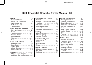 Manual Chevrolet Corvette Convertible (2011)