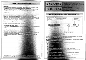 Handleiding Scholtès FE 44 Oven