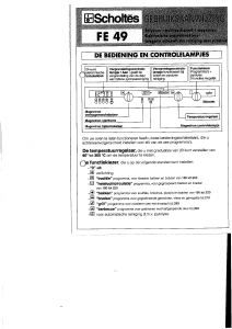 Handleiding Scholtès FE 49 Oven