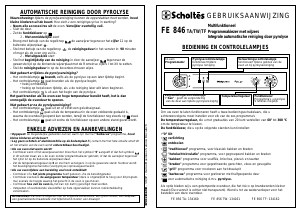 Handleiding Scholtès FE 846 TA Oven