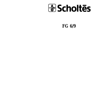 Handleiding Scholtès FG 9 Oven