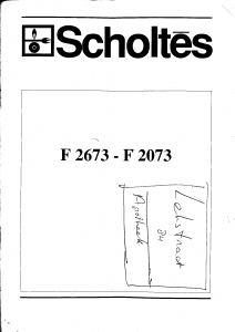 Handleiding Scholtès F 2073 Magnetron