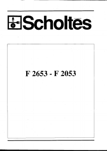 Handleiding Scholtès F 2653 Magnetron