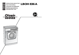 Manual de uso Otsein-Hoover LB LBOH836A Lavadora