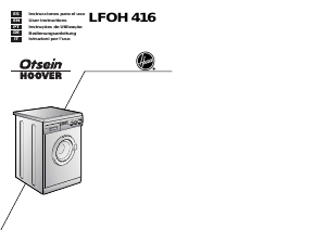 Bedienungsanleitung Otsein-Hoover LB LFOH 416 Waschmaschine