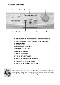 Manual de uso Otsein-Hoover OHT 711.6-37 AA Lavadora