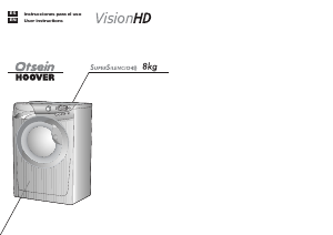 Manual de uso Otsein-Hoover VHD 813Z-37 Lavadora