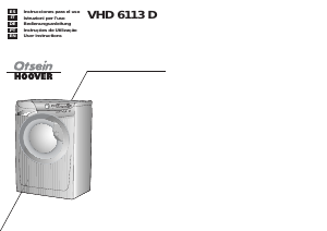 Manual de uso Otsein-Hoover VHD 6103D-37 Lavadora