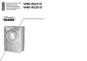 Manual Otsein-Hoover VHD 8115D-37 Washing Machine