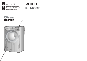 Manual de uso Otsein-Hoover VHD 8116D-37 Lavadora