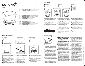 Manual Korona 76115 Roy Balança de cozinha