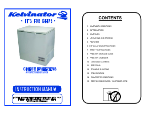 Manual Kelvinator K460CF Freezer