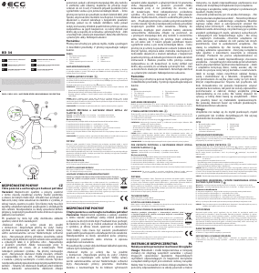 Návod ECG BD 34 Dávkovač mydla