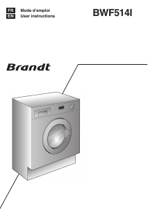 Manual Brandt BWF514I Washing Machine