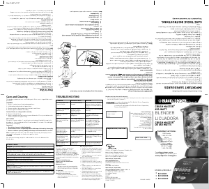 Manual de uso Black and Decker BL10450HR Batidora