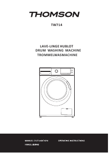 Mode d’emploi Thomson TW 714 Lave-linge