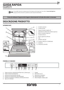 Manuale Ignis GIC 3C26 F Lavastoviglie