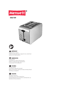 Manual Menuett 002-139 Toaster