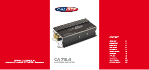 Manual Caliber CA75.4 Car Amplifier