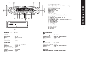 Bedienungsanleitung Caliber MCD260M Autoradio