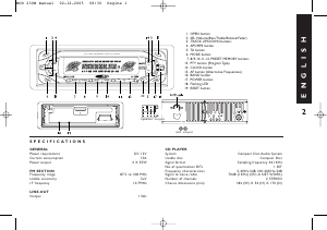 Handleiding Caliber MCD230M Autoradio