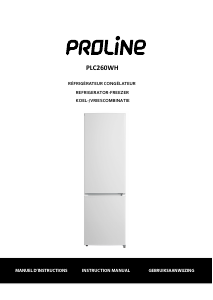 Mode d’emploi Proline PLC260WH Réfrigérateur combiné