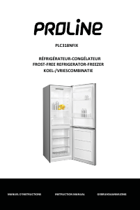 Mode d’emploi Proline PLC318NFIX Réfrigérateur combiné