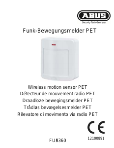 Manual Abus FU8360 Motion Detector