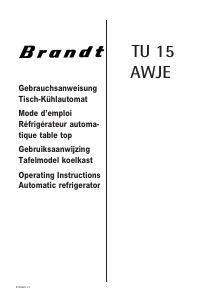Handleiding Brandt TU15AWJE Koelkast