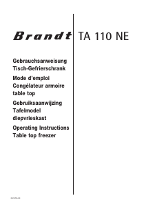 Handleiding Brandt TA110NE Koelkast