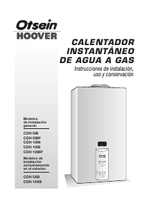 Manual de uso Otsein-Hoover COH 10IB Calentador de agua