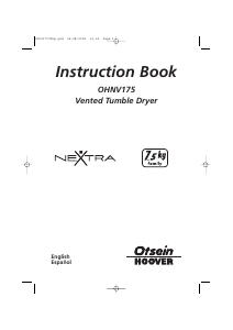 Manual de uso Otsein-Hoover OHNV 175-37 Secadora