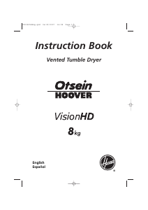 Manual Otsein-Hoover VOHV 388-37 Dryer