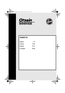 Handleiding Otsein-Hoover OHDC 7 X Wasdroger