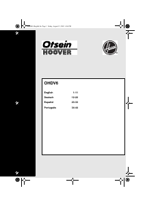 Manual Otsein-Hoover OHDV 6 Dryer