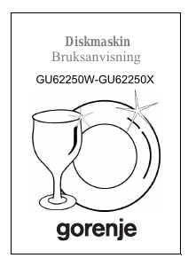 Bruksanvisning Gorenje GU62250X Diskmaskin