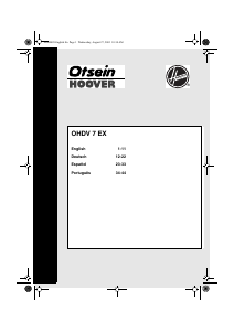 Manual Otsein-Hoover OHDV 7 EX Dryer